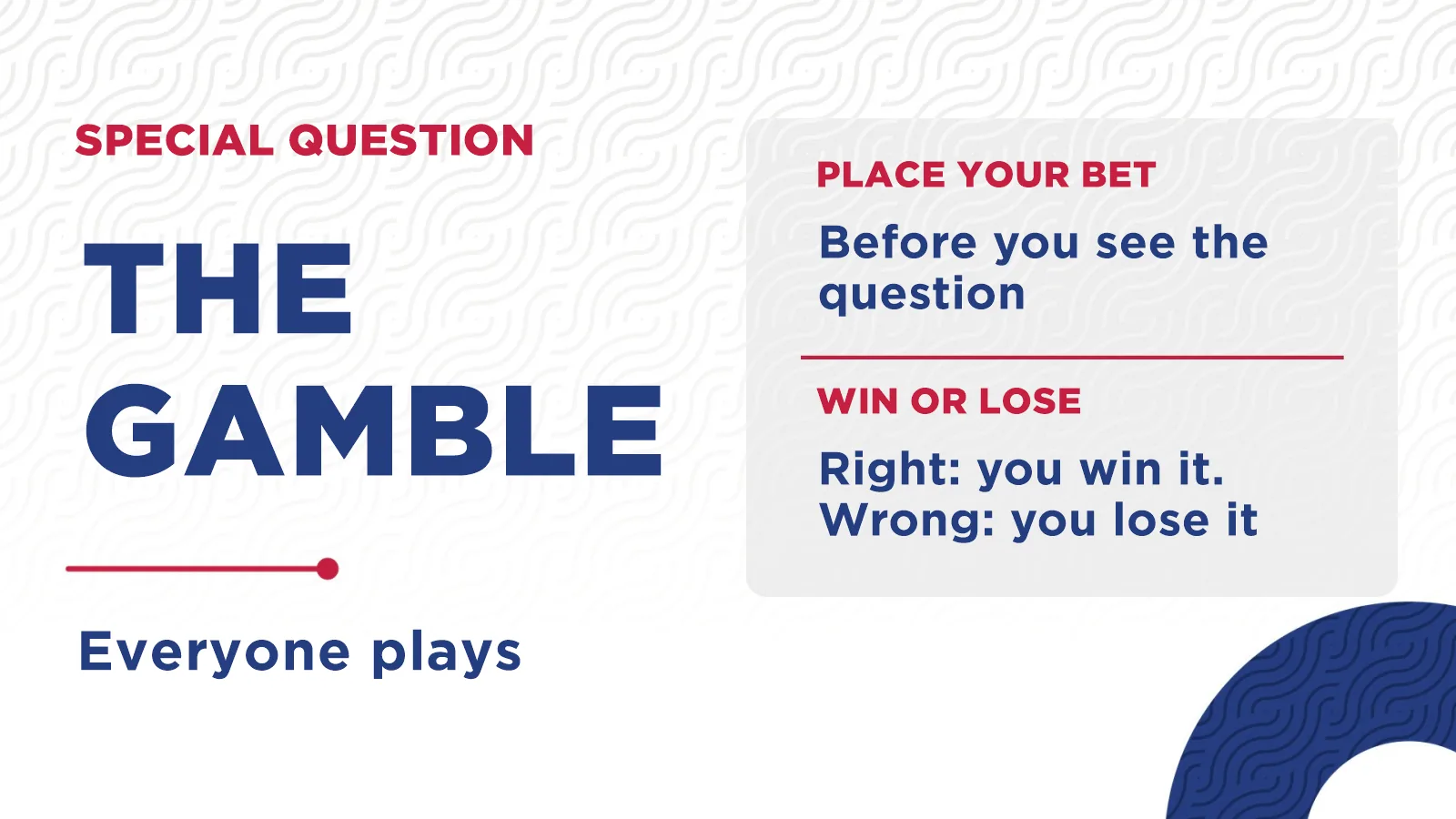 Quizslide WCLC 2026 Seoul: The Gamble: zet punten in voordat je de vraag ziet