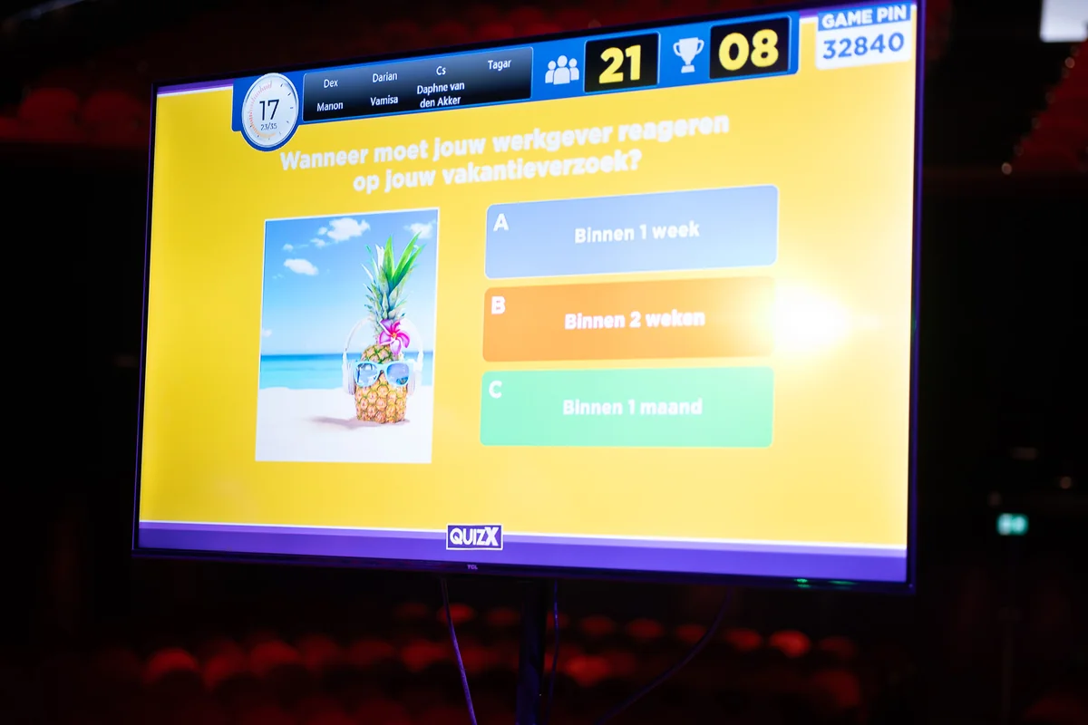 QuizX event sfeerbeeld